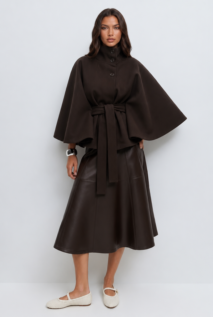 Natalie | Belted Tailored Wool Coat