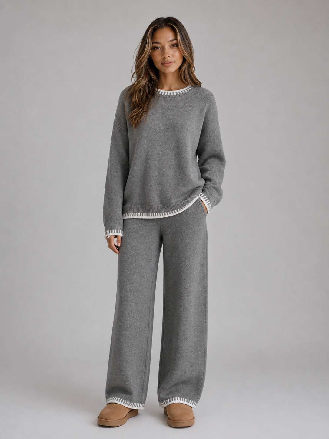Nell | Two Piece Knit Jumper Trouser Set