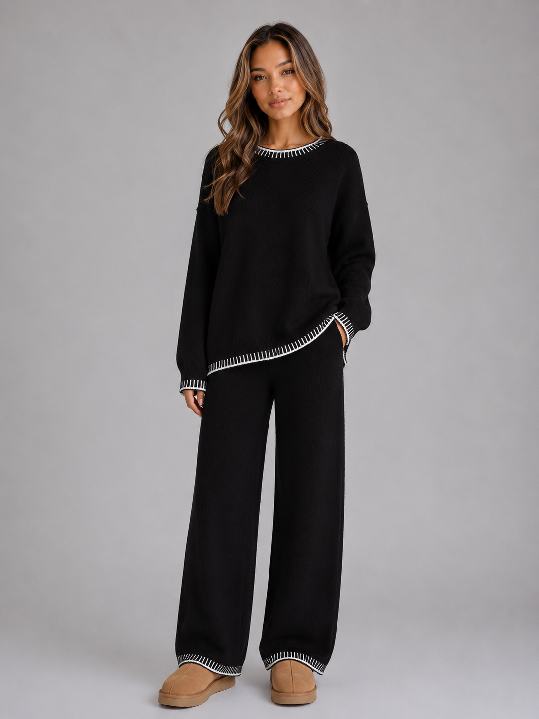 Nell | Two Piece Knit Jumper Trouser Set