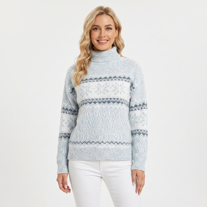 Nora | Fair Isle Mock Neck Pullover