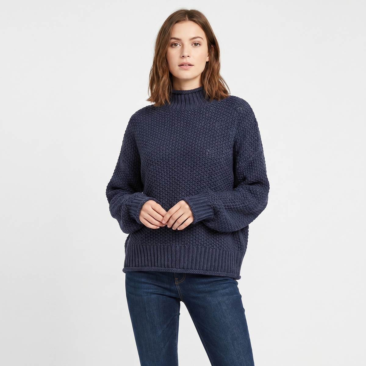 Poppy | Oversized Mock Neck Jumper