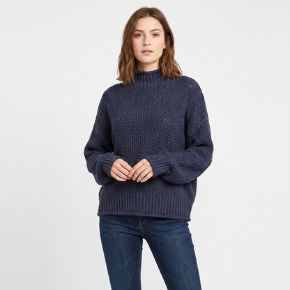 Poppy | Oversized Mock Neck Jumper