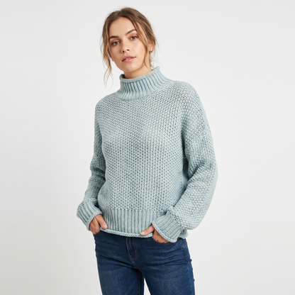 Poppy | Oversized Mock Neck Jumper