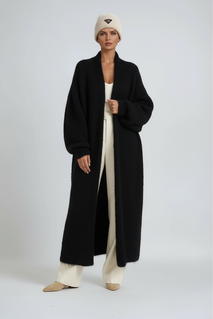 Rachel | Long Wool Cardigan Coat