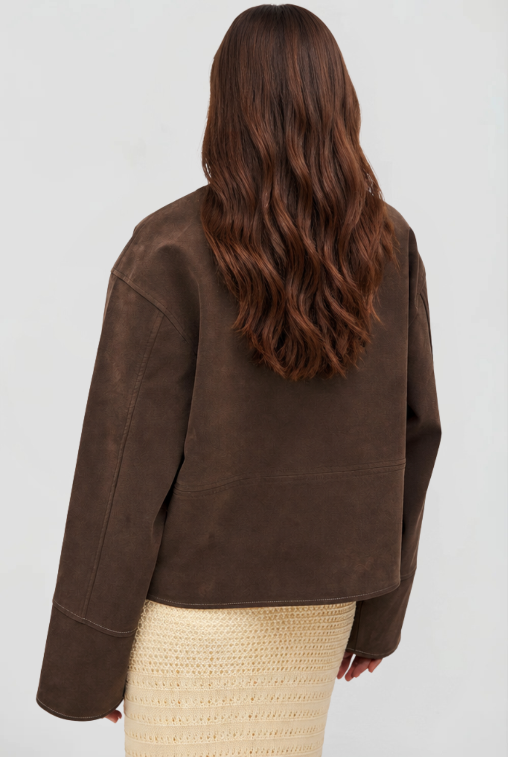 Savannah | Cropped Zip Suede Jacket