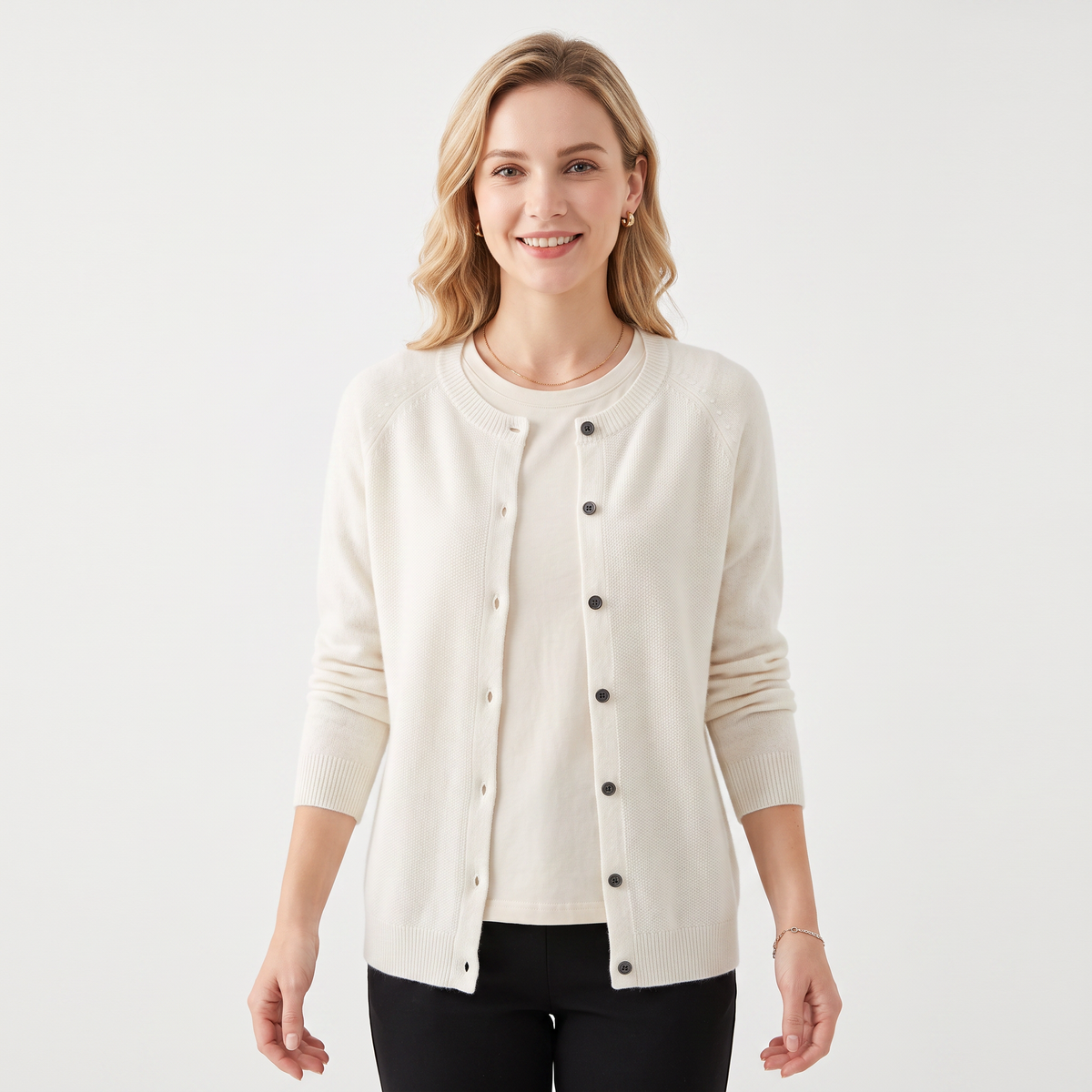Sienna | Slim Fit Button-Front Cardigan