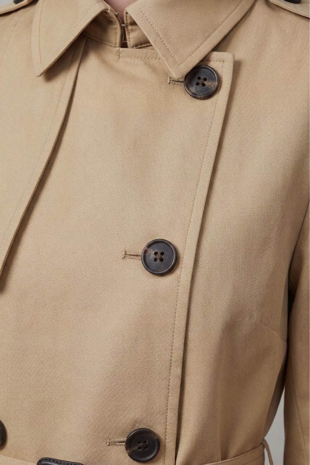 Skylar | Double Breasted Belted Trench Coat