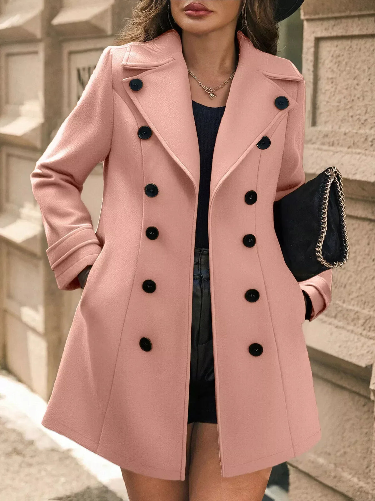 Sophe | Double Breasted Tailored Long Coat