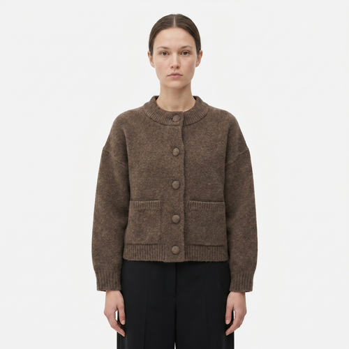 Tansy | Cropped Button-Front Cardigan