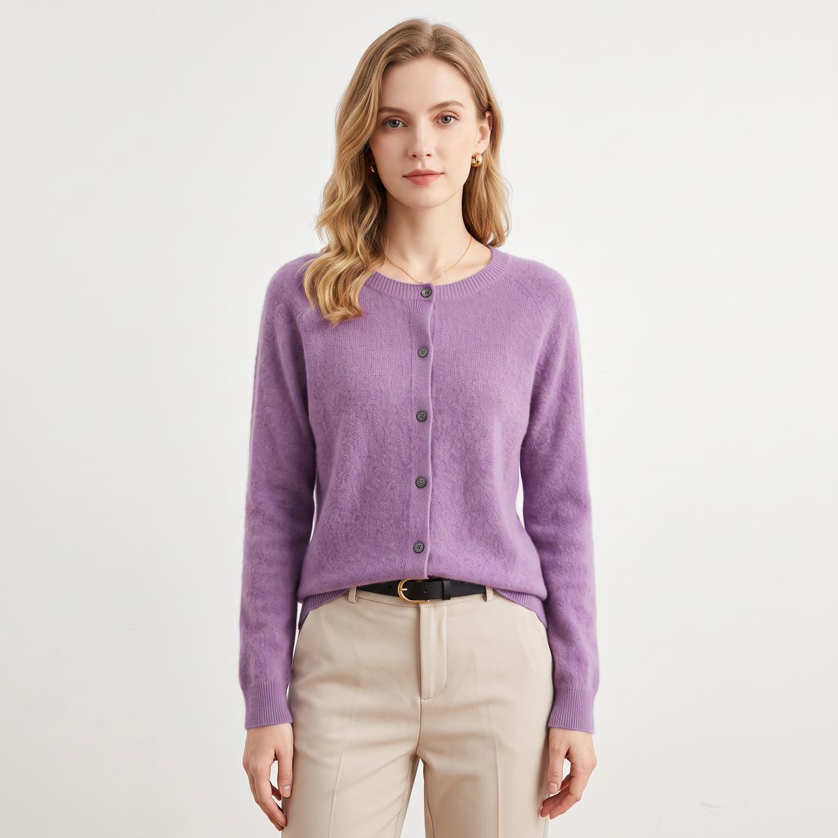 Thistle | Wool Knit Button-Up Cardigan
