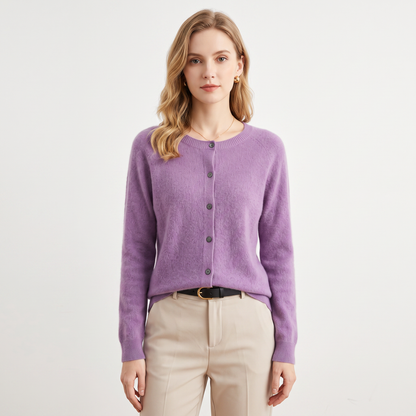 Thistle | Wool Knit Button-Up Cardigan