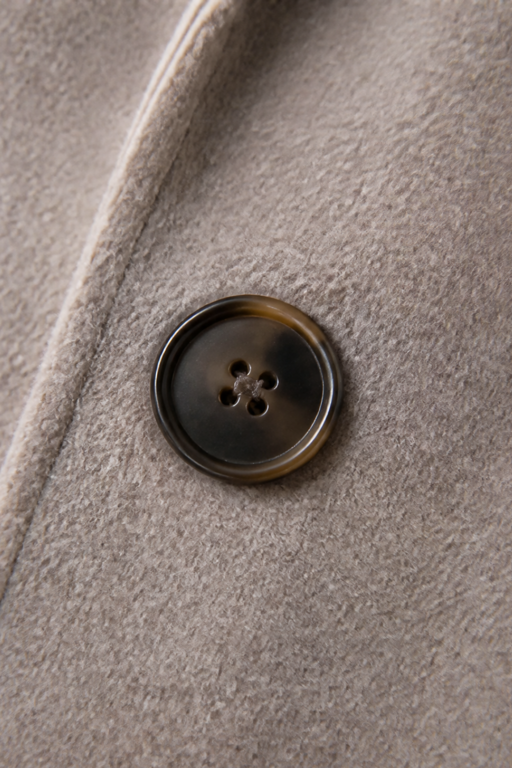 Celestine | Cable-Knit Sleeve Double-Breasted Longline Coat