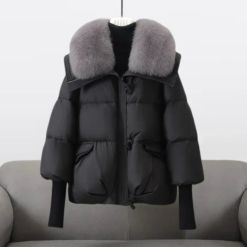 Celeste | Oversized Fur Collar Puffer Jacket