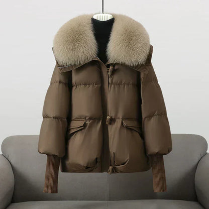 Celeste | Oversized Fur Collar Puffer Jacket