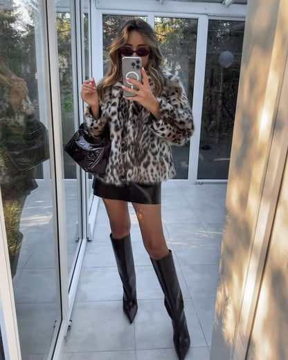Valerisse | Leopard Faux Fur Jacket