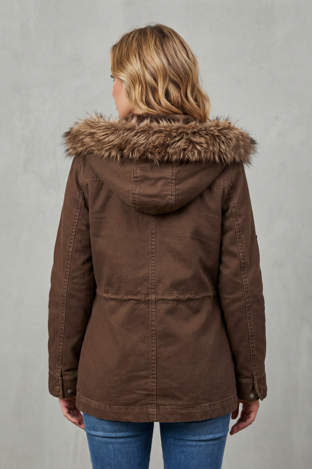 Velliere | Faux Fur Trim Hooded Parka Jacket