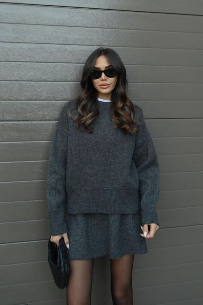 Violet Knit Two Piece Set