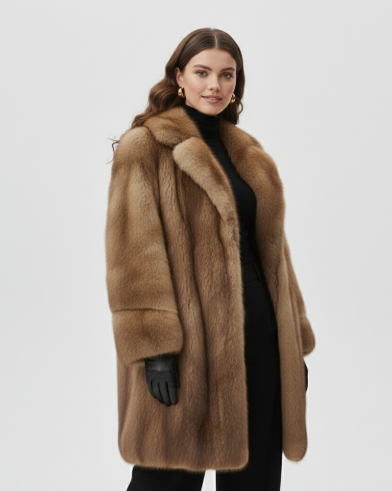 Vivienne | Faux Fur Longline Coat