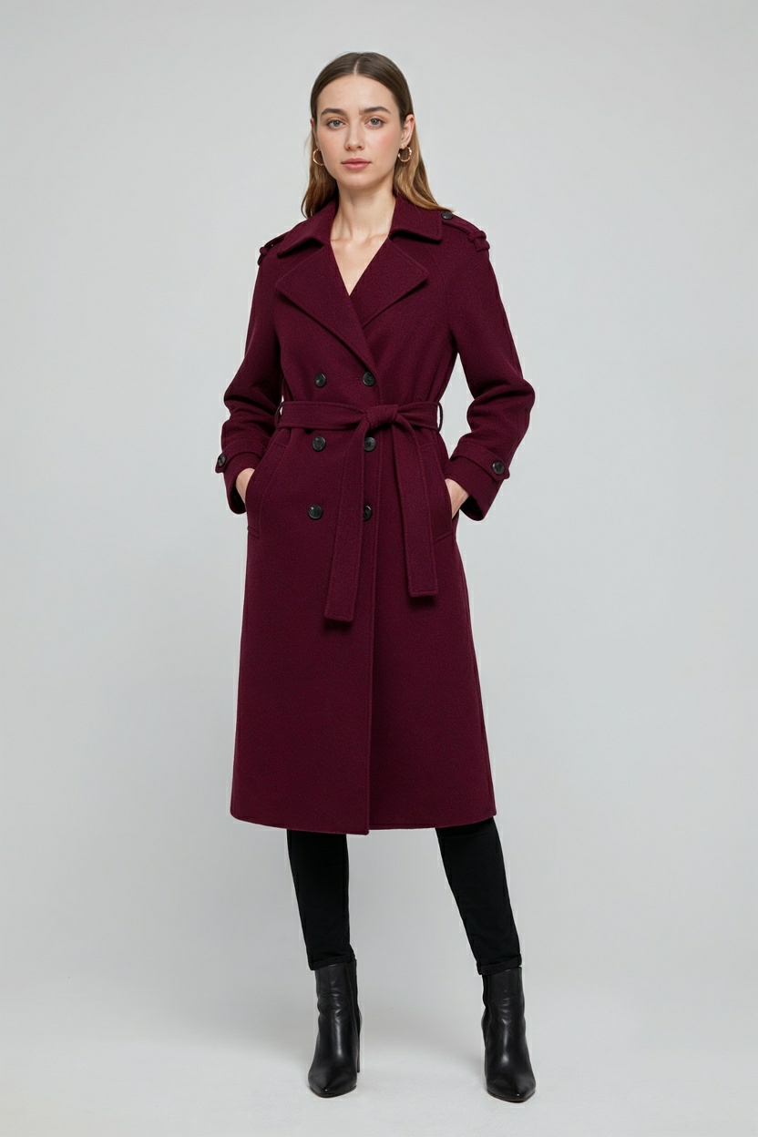 Madeline | Double Breasted Belted Trench Coat