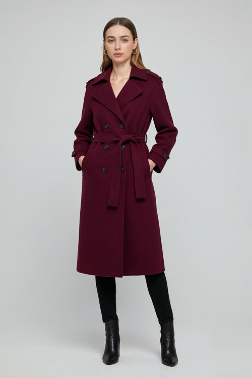 Madeline | Double Breasted Belted Trench Coat