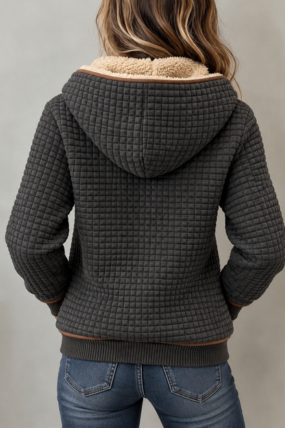 Astrid | Sherpa Lined Hooded Quilted Jacket