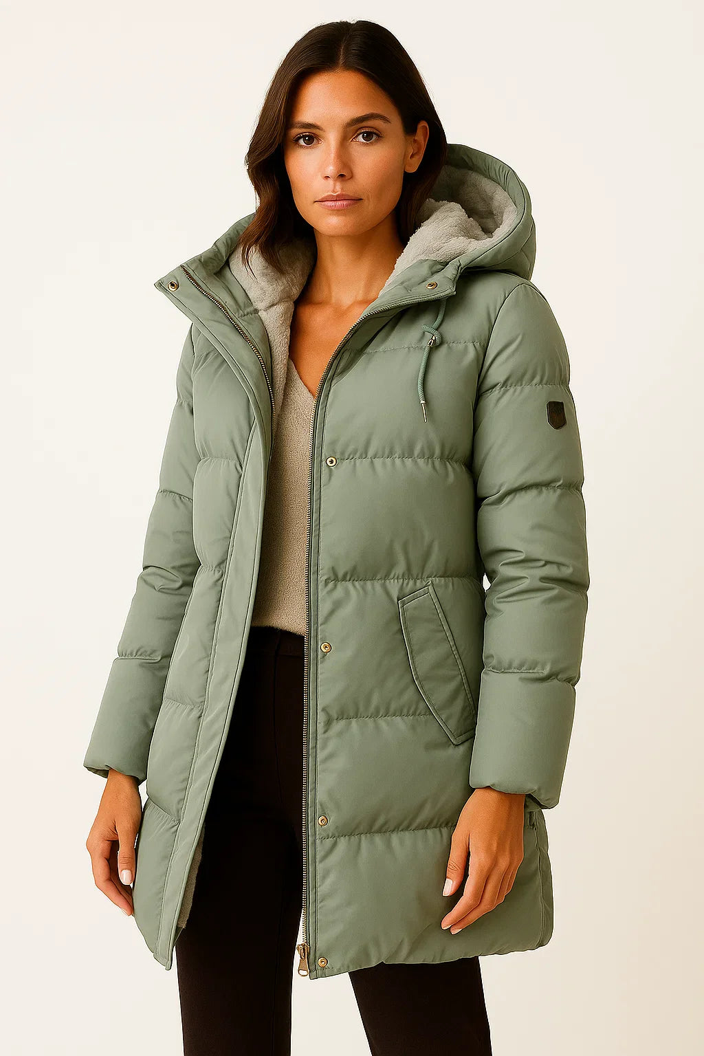 Nora | Hooded Longline Puffer Jacket