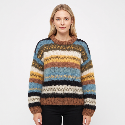 Wren | Striped Crew Neck Jumper
