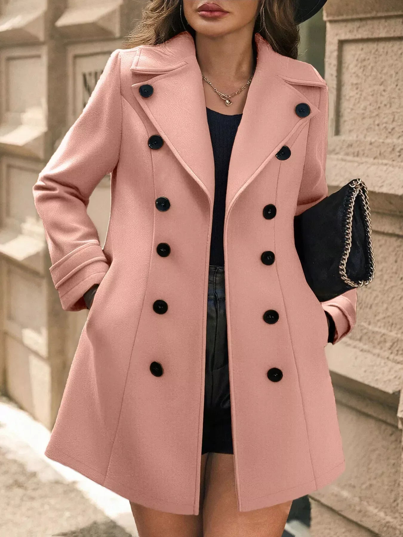 Sophe | Double Breasted Tailored Long Coat