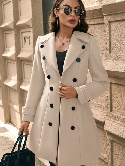Sophe | Double Breasted Tailored Long Coat