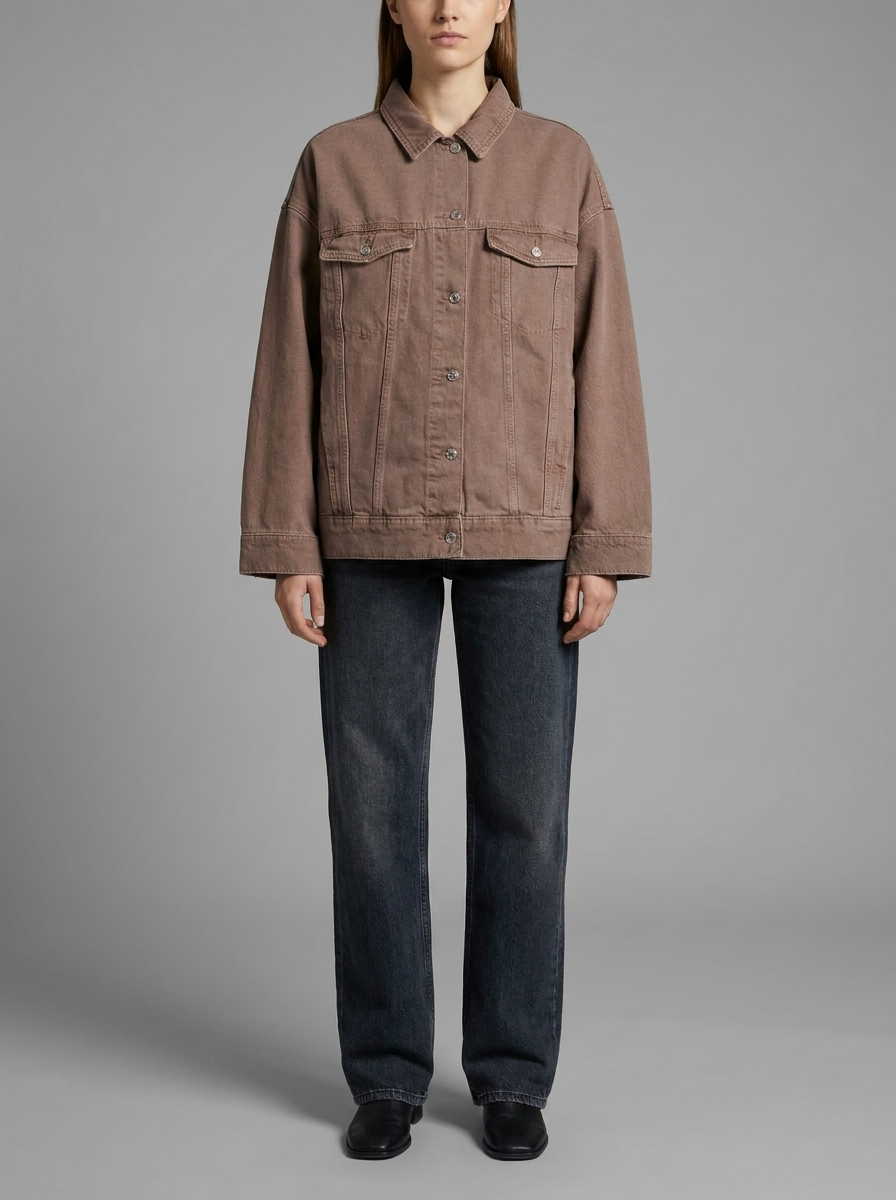 Elena | Oversized Denim Pocket Jacket