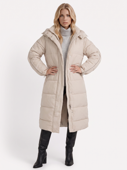 Arabella | Longline Hooded Puffer Coat