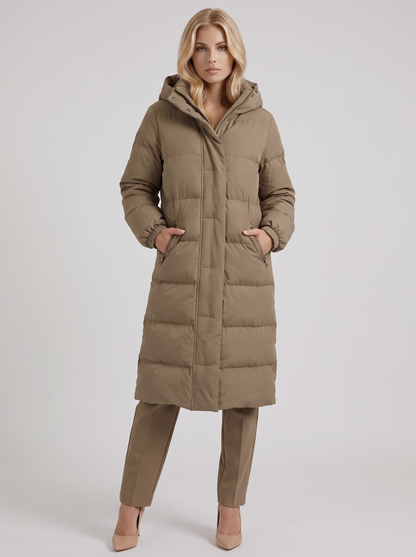 Arabella | Longline Hooded Puffer Coat