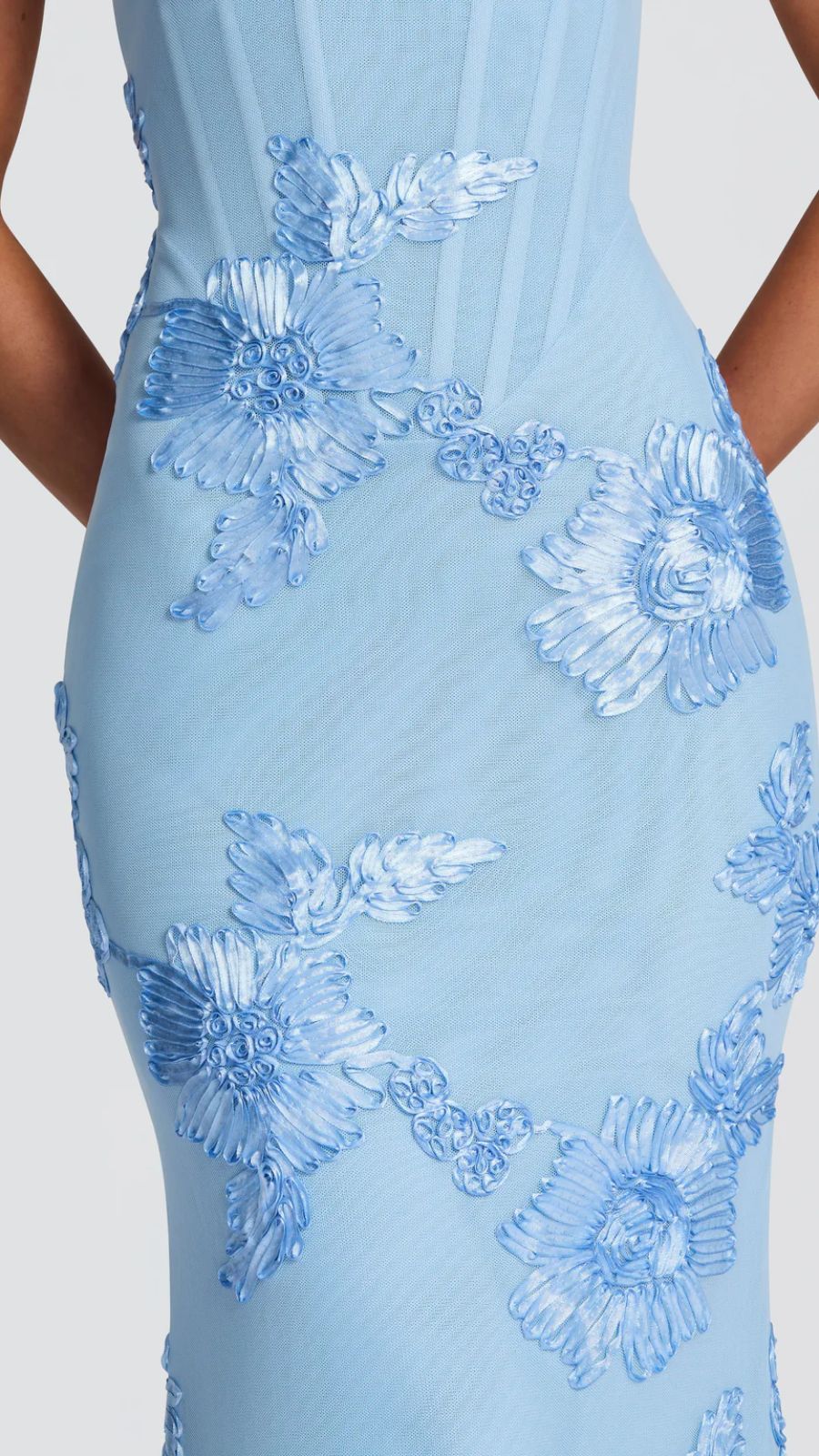 Verena | Sweetheart Floral Corset Maxi Dress