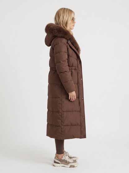 Elise | Fur Trim Hood Puffer Coat