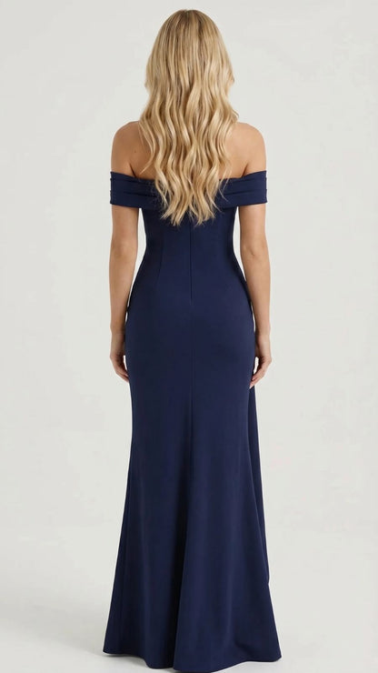 Ulla | Off Shoulder Ruched Maxi Dress