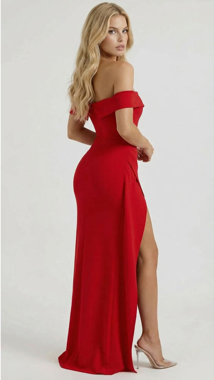 Ulla | Off Shoulder Ruched Maxi Dress