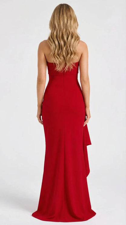 Ulla | Off Shoulder Ruched Maxi Dress