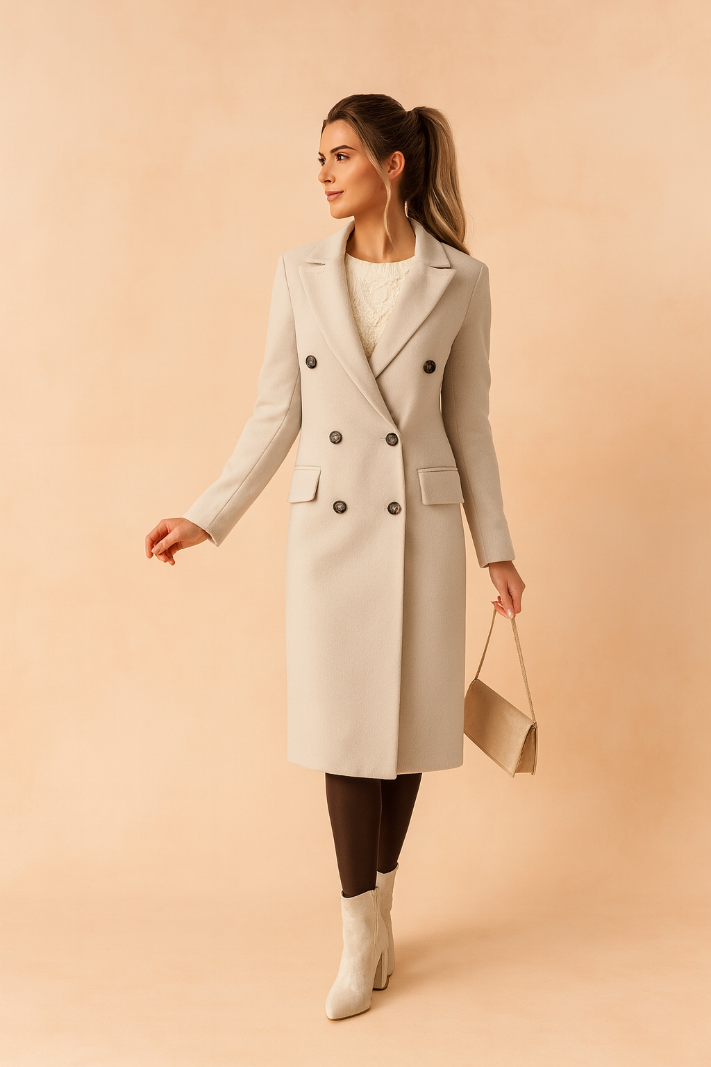 Kendal | Double Breasted Tailored Long Coat