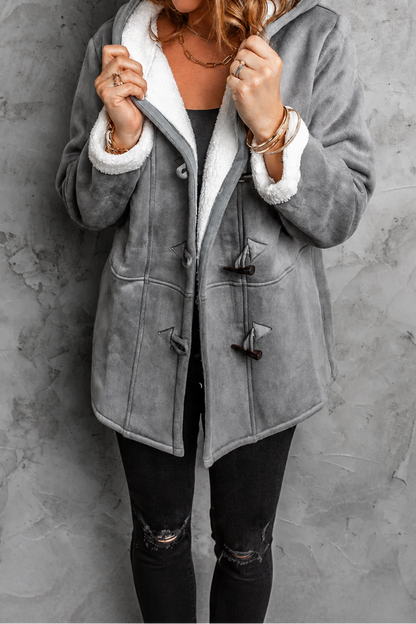 Aurelia | Sherpa Lined Toggle Duffle Coat